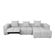 SOFA MODULAR RECLINABLE DERECHO SERATTA GRIS  -1-